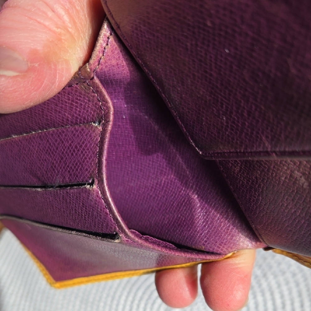 Louis Vuitton Yellow Leather Wallet - Picture 9 of 15